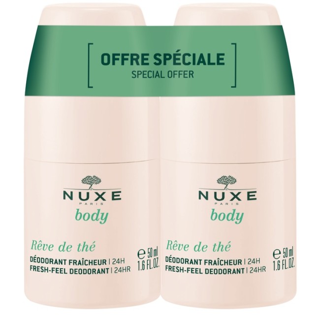 NUXE FRESH FEEL DEODORANT 24H DUO 2 X 50 ML