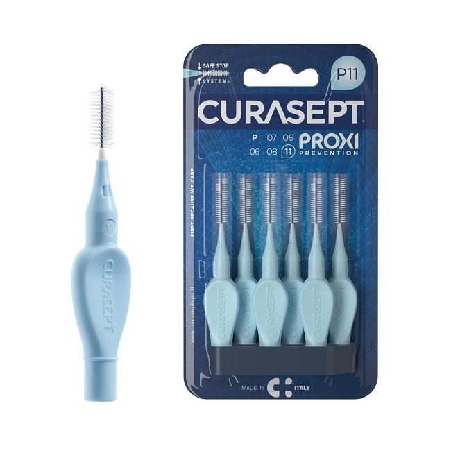 CURASEPT PROXI P11 AZZURRO/LIGHT BLUE 6 PEZZI