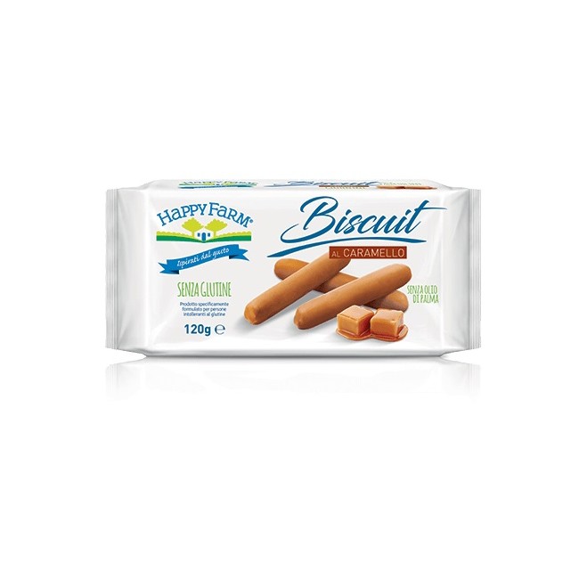 HAPPY FARM BISCUIT CARAMELLO 120 G