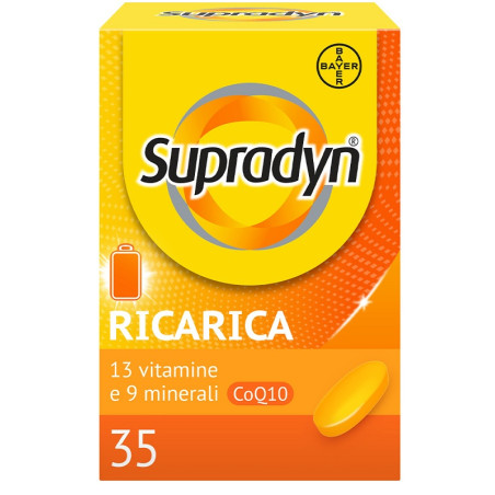 Confezione da 35 compresse di Supradyn ricarica integratore multivitaminico