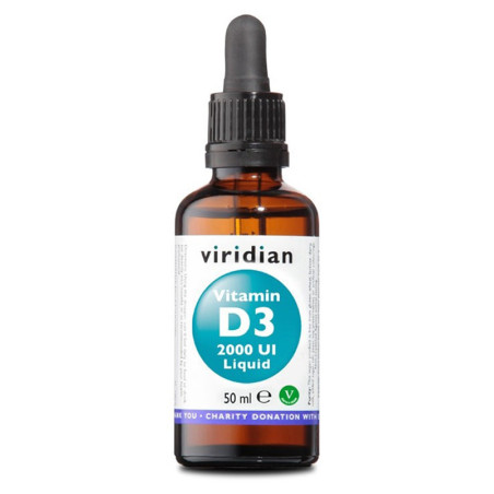 VIRIDIAN VITAMIN D3 2000UI LIQUID 50 ML