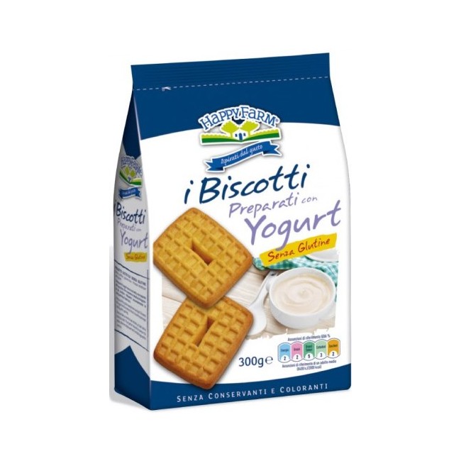 HAPPY FARM BISCOTTI YOGURT SENZA ZUCCHERO 300 G