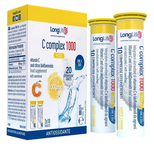 LONGLIFE C COMPLEX 1000 FIZZ 20 COMPRESSE EFFERVESCENTI