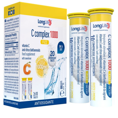 LONGLIFE C COMPLEX 1000 FIZZ 20 COMPRESSE EFFERVESCENTI