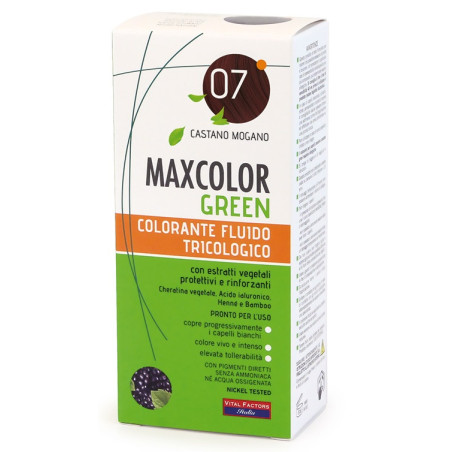 MAXCOLOR GREEN 07 CASTANO MOGANO 75 ML + BALSAMO 15 ML