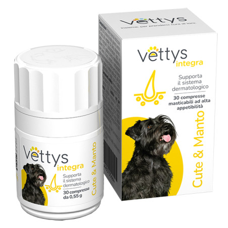 VETTYS INTEGRA CUTE&MANTO CANE 30 COMPRESSE MASTICABILI