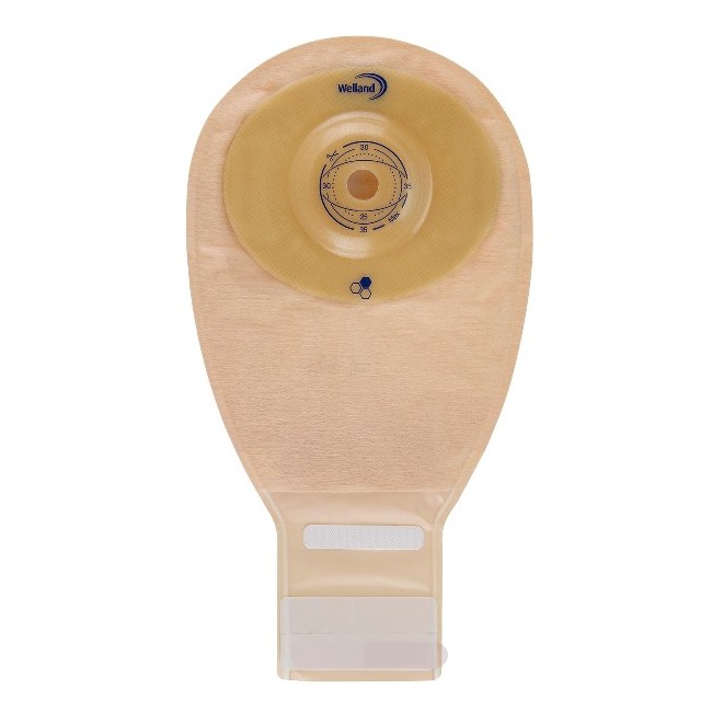 SACCA PER ILEOSTOMIA OPACA RITAGLIABILE WELLAND AURUM PROFILE ILEO MIDI DIAMETRO 13-25 MM INIZIO CONVESSITA' 25 MM 10 PEZZI