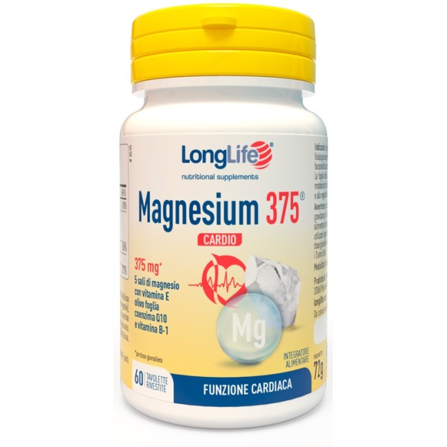 LONGLIFE MAGNESIUM 375 CARDIO 60 TAVOLETTE