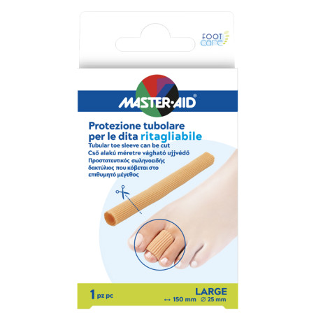 PROTEZIONE TUBOLARE MASTER-AID FOOTCARE RITAGLIABILE 15 CM 25 MM LARGE C8