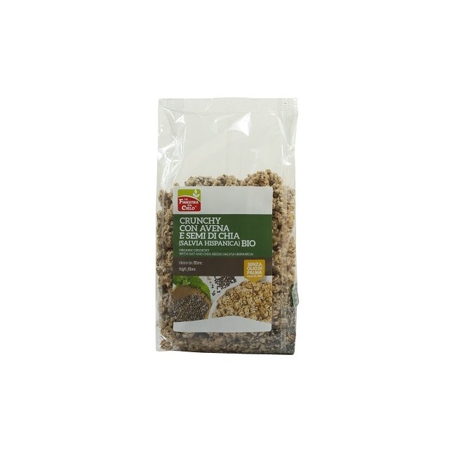 FSC CRUNCHY CON AVENA E SEMI DI CHIA BIO CON OLIO DI GIRASOLE SENZA OLIO DI PALMA 375 G