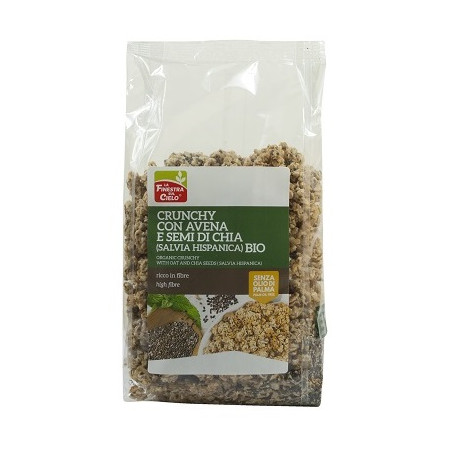 FSC CRUNCHY CON AVENA E SEMI DI CHIA BIO CON OLIO DI GIRASOLE SENZA OLIO DI PALMA 375 G