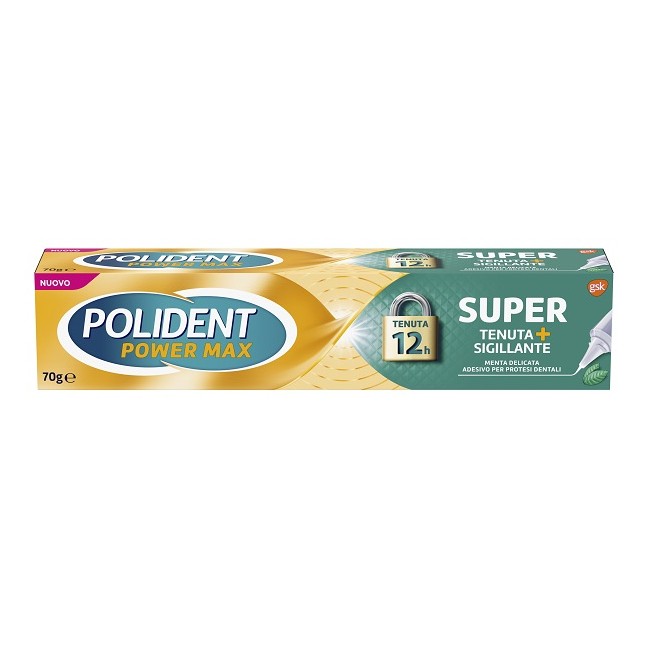 POLIDENT SUPER TENUTA+SIGILLANTE MENTA DELICATA ADESIVO PROTESI DENTALE 70 G