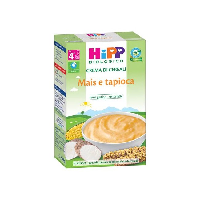 HIPP BIO CREMA CEREALI MAIS/TAPIOCA 200 G