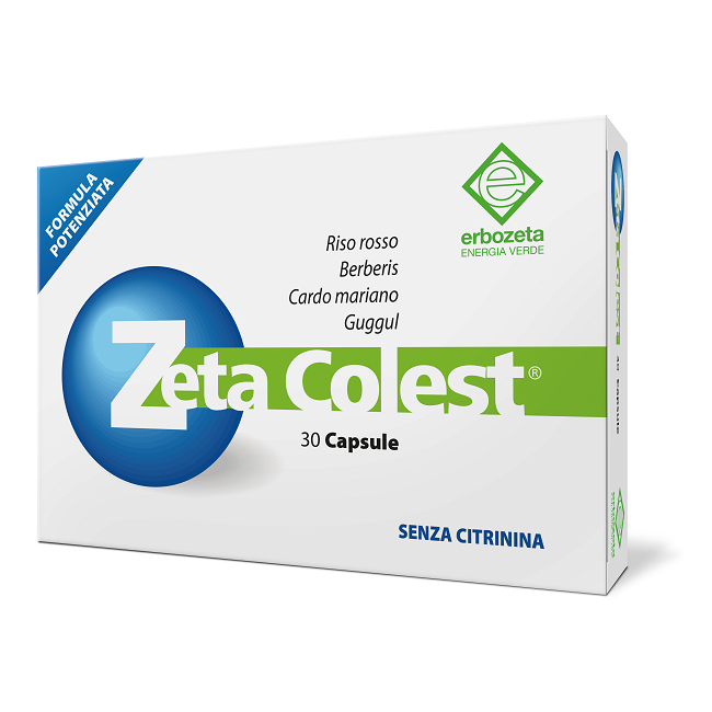 Confezione da 30 capsule di Zeta Colest integratore per abbassare il colesterolo