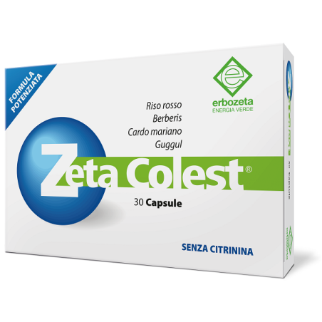 Confezione da 30 capsule di Zeta Colest integratore per abbassare il colesterolo