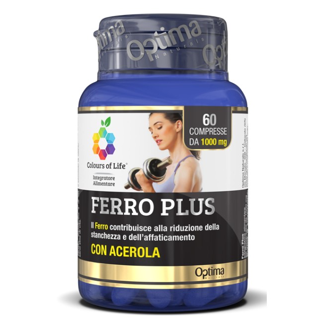 COLOURS OF LIFE FERRO PLUS 60 COMPRESSE 1000 MG