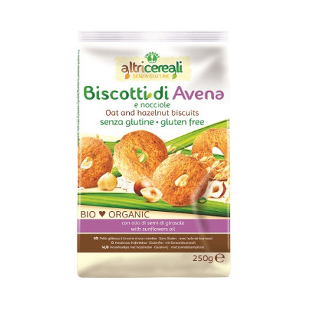 ALTRICEREALI BISCOTTI ALL'AVENA/NOCCIOLE BIO 250 G