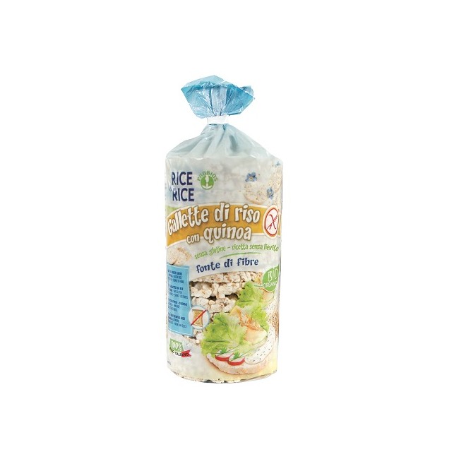 RICE&RICE GALLETTE DI RISO CON QUINOA 100 G SENZA LIEVITO