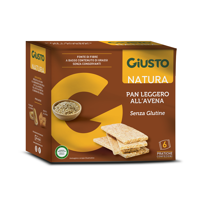 GIUSTO SENZA GLUTINE PANLEGGERO ALL'AVENA 6 CONFEZIONI DA 25G