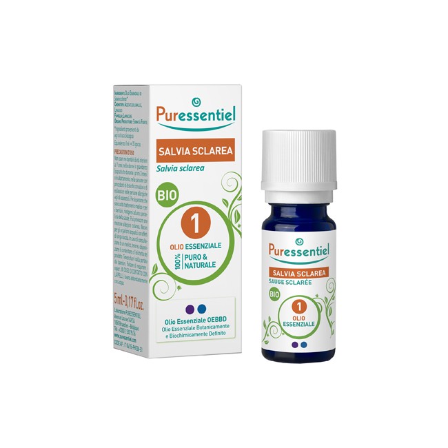 PURESSENTIEL SALVIA SCLAREA OLIO ESSENZIALE BIO 10 ML