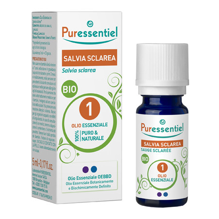 PURESSENTIEL SALVIA SCLAREA OLIO ESSENZIALE BIO 10 ML