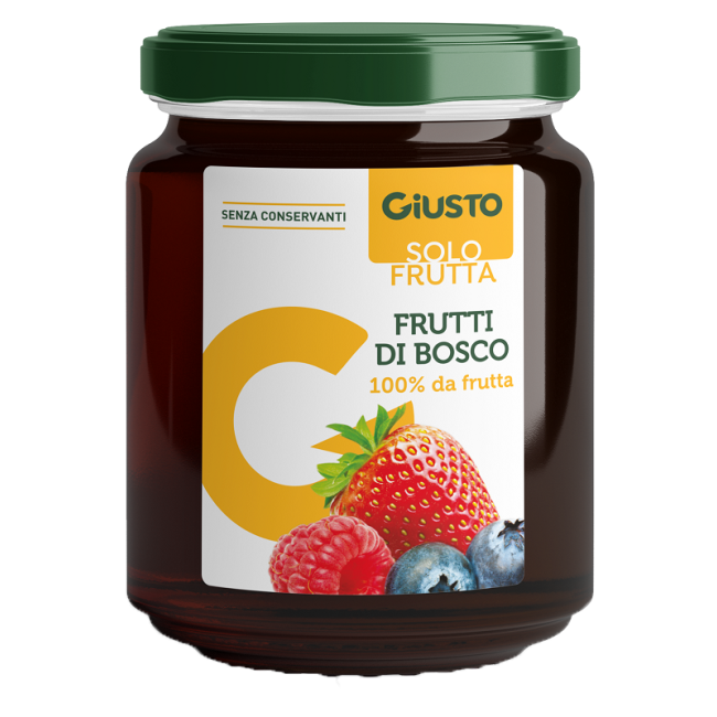 GIUSTO SOLO FRUTTA MARMELLATA FRUTTI ROSSI 284 G