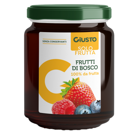 GIUSTO SOLO FRUTTA MARMELLATA FRUTTI ROSSI 284 G