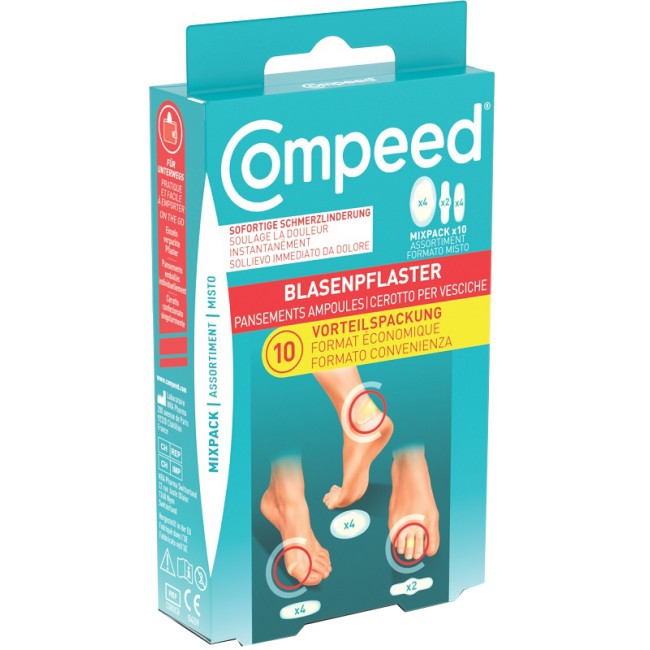 CEROTTI COMPEED PER VESCICHE MISTO BOX 10 PEZZI