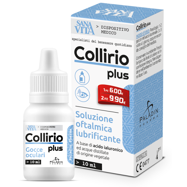 GOCCE OCULARI SANAVITA COLLIRIO PLUS 10 ML