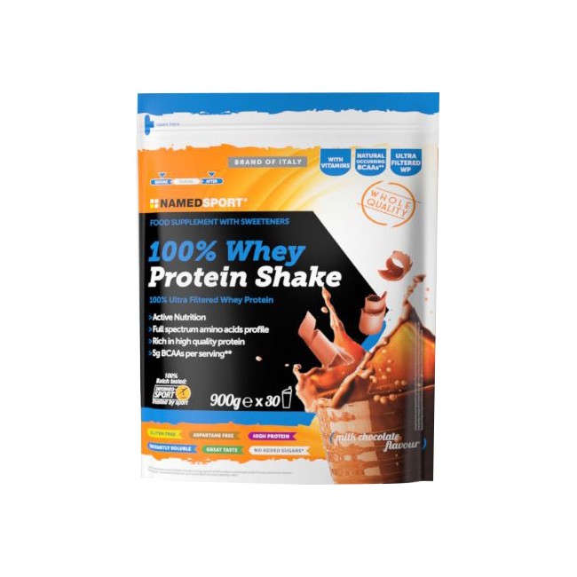 100% WHEY PROTEIN SHAKE MILK CHOCOLATE 900 G