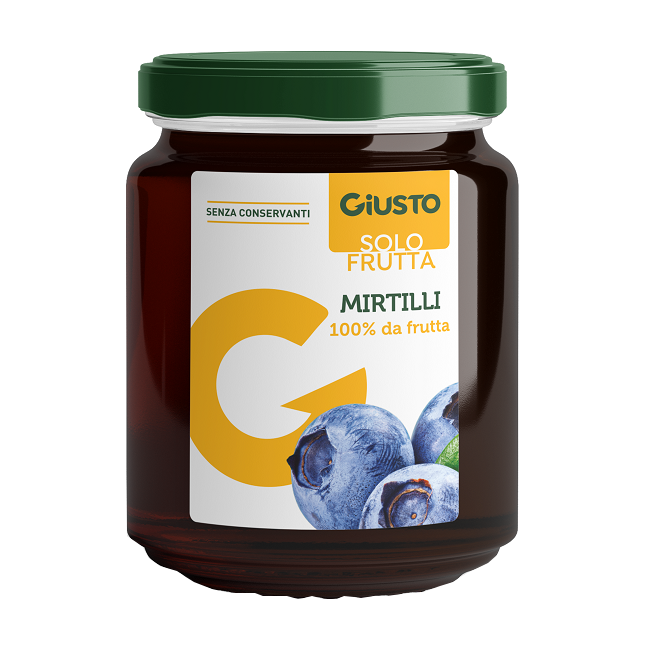 GIUSTO SOLO FRUTTA MARMELLATA MIRTILLI 284 G