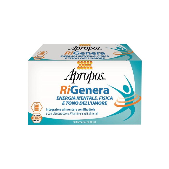 APROPOS RIGENERA ENERGIA FISICA E MENTALE 10 FLACONCINI 10 ML