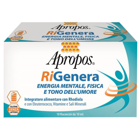 APROPOS RIGENERA ENERGIA FISICA E MENTALE 10 FLACONCINI 10 ML