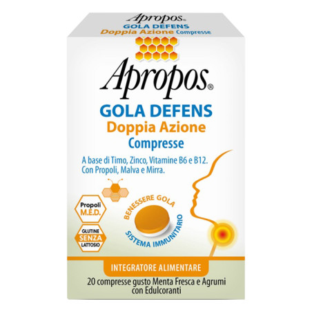 APROPOS GOLA DEFENS DOPPIA AZIONE 20 COMPRESSE