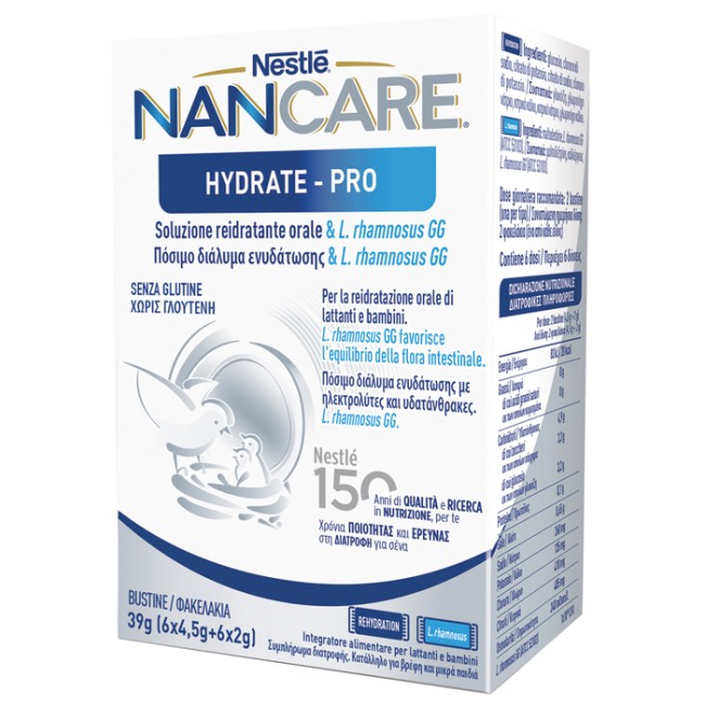 NESTLE' NANCARE HYDRATE PRO BUSTINE 6 X 4,5 G + 6 X 2 G