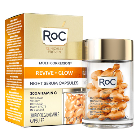 ROC MULTI CORREXION REVIVE + GLOW SIERO VISO NOTTE CAPSULE