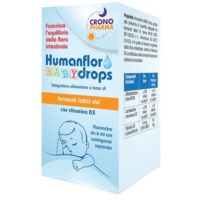 HUMANFLOR BABY DROPS 1 FLACONCINO 6 ML