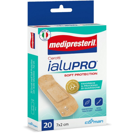 MEDIPRESTERIL CEROTTI IALUPRO SOFT PROTECTION MEDI 7X2CM 20 PEZZI