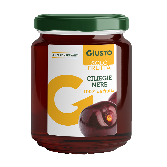 GIUSTO SOLO FRUTTA MARMELLATA CILIEGIE NERE 284 G