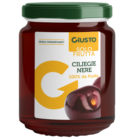 GIUSTO SOLO FRUTTA MARMELLATA CILIEGIE NERE 284 G