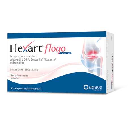 Confezione da 20 compresse di Flexart flogo per dolori articolari