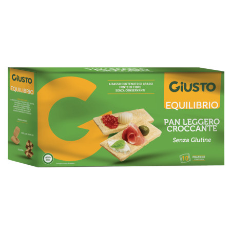 GIUSTO EQUILIBRIO SENZA GLUTINE PAN LEGGERO CROCCANTE 250 G