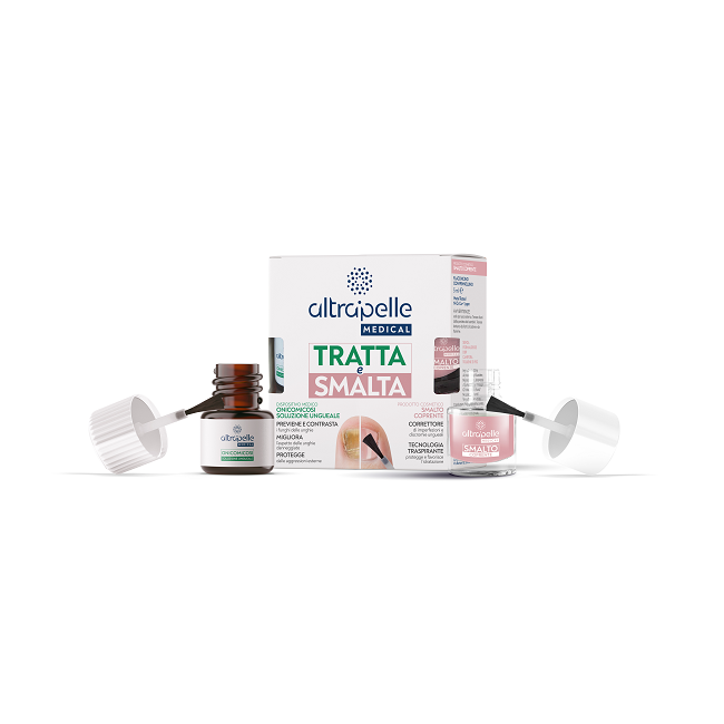 ALTRAPELLE MEDICAL TRATTA E SMALTA SOLUZIONE UNGUEALE 7 ML + SMALTO 5 ML