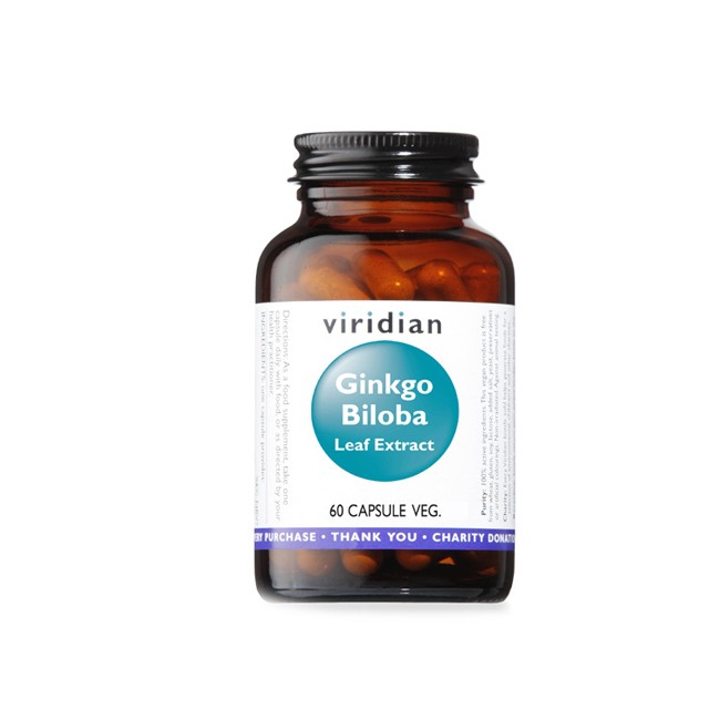 VIRIDIAN GINKGO BILOBA LEAF EXTR 60CPS