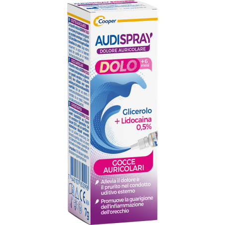 AUDISPRAY DOLO +6 MESI GOCCE AURICOLARI BAMBINI 7 G