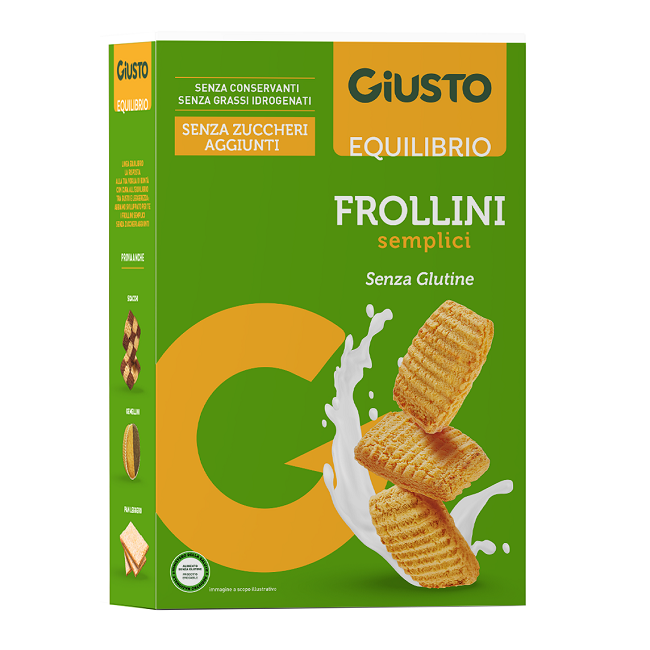 GIUSTO SENZA GLUTINE FROLLINI SEMPLICI 250 G