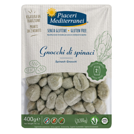 PIACERI MEDITERRANEI GNOCCHI DI SPINACI 400 G