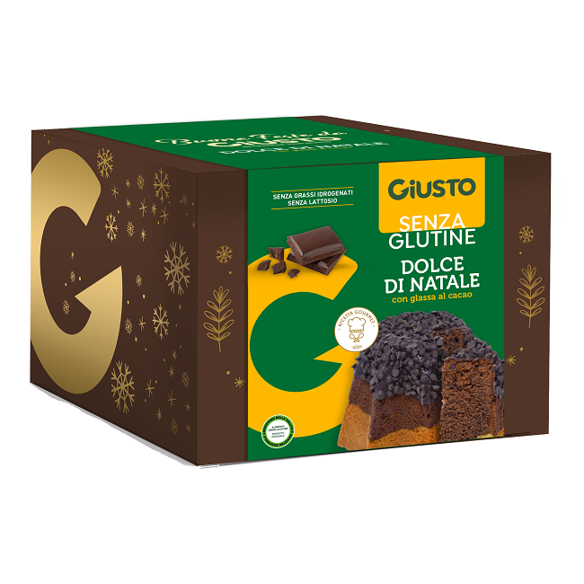 GIUSTO SENZA GLUTINE DOLCE DI NATALE PANDORO CIOCCOLATO 500 G