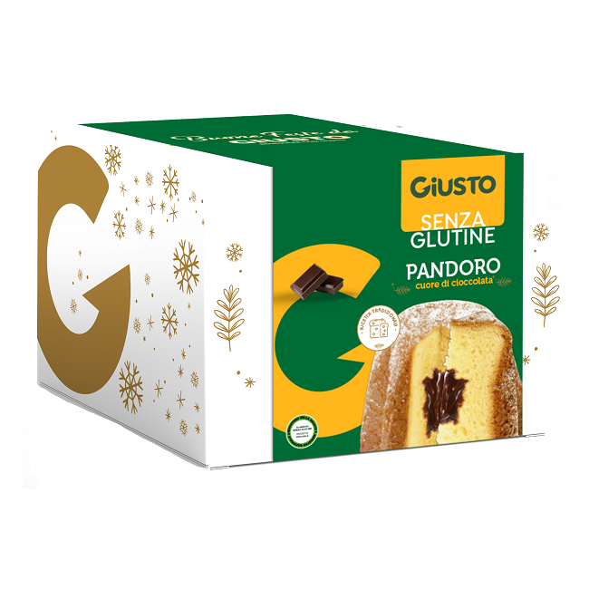 GIUSTO SENZA GLUTINE PANDORO CUORE CACAO 360 G