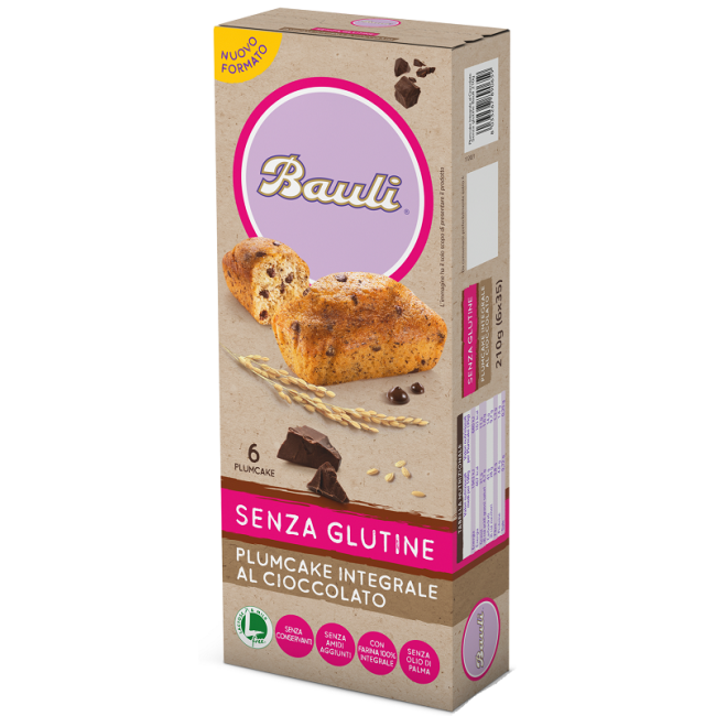 BAULI PLUMCAKE INTEGRALE CIOCCOLATO 6X35 G